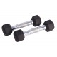 Body Maxx Hex Rubber Dumbells 1 Kg x 1 Pair 